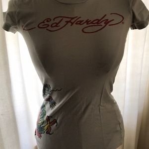 Ed hardy graphic tee